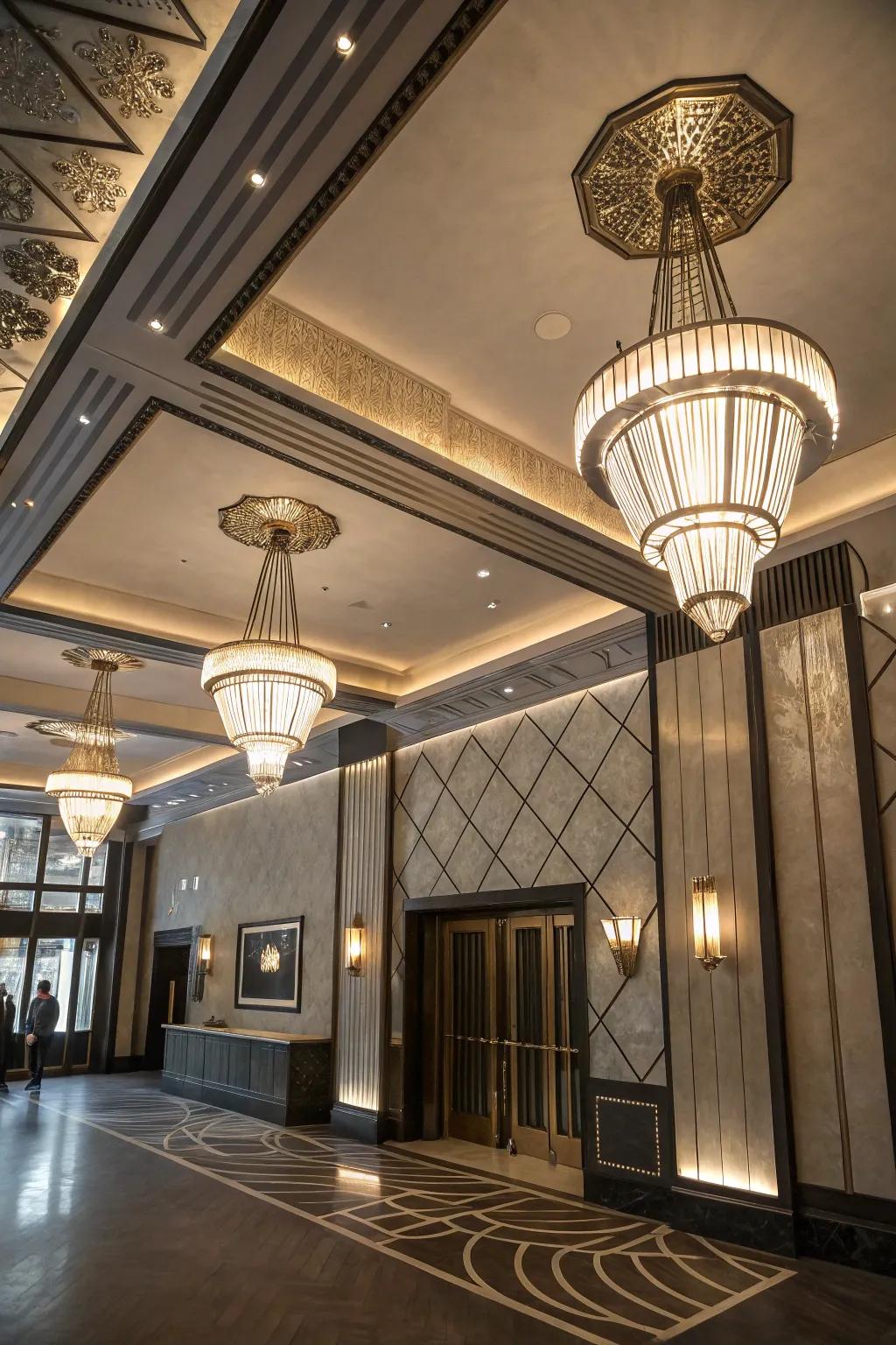 Decorative era fixtures for a sophisticated and glamorous touch.