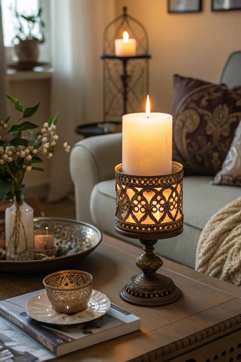 Create a cozy atmosphere with this elegant pretty light.