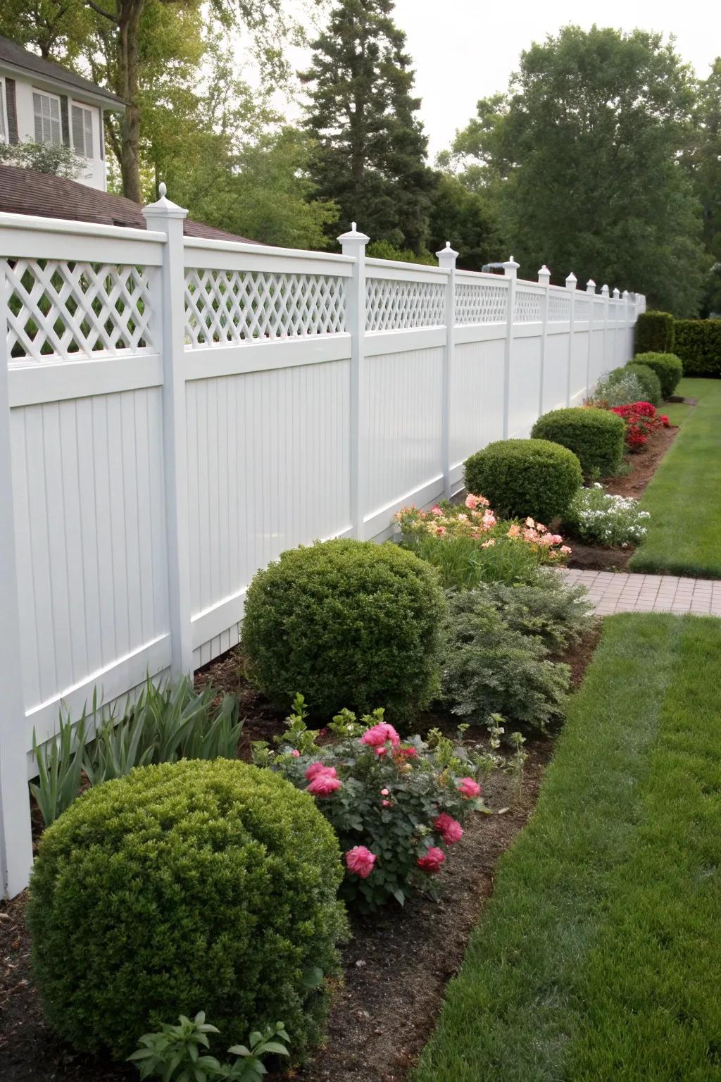 Vinyl lattice combines classic style with modern convenience.