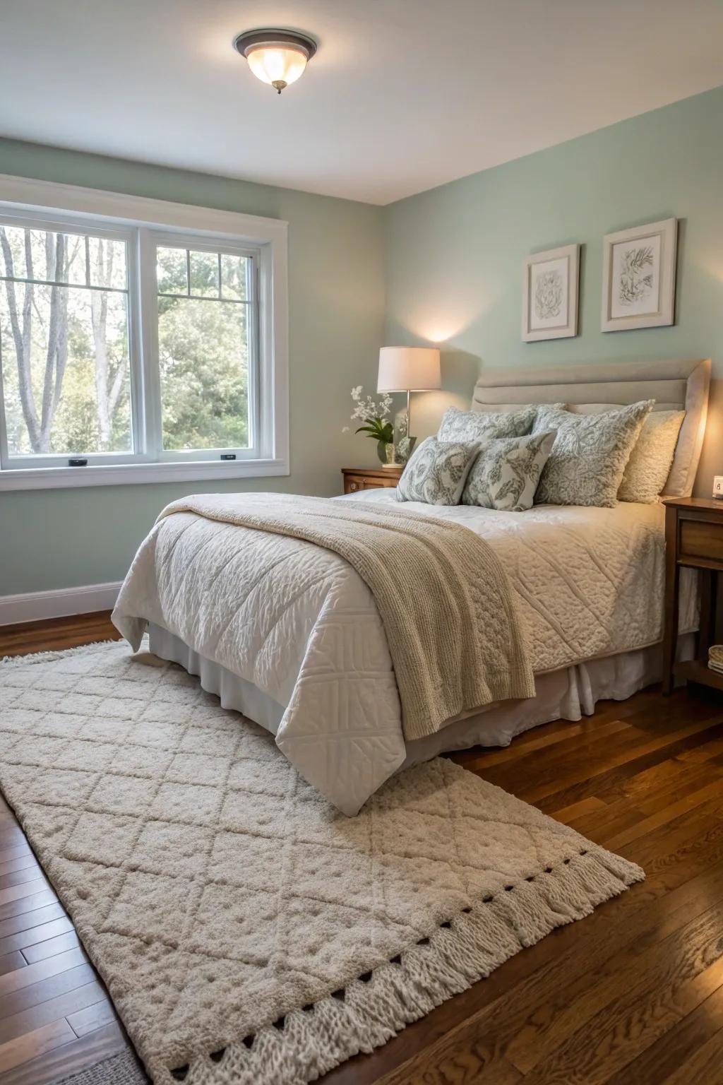 Soft textures enhance comfort and warmth.