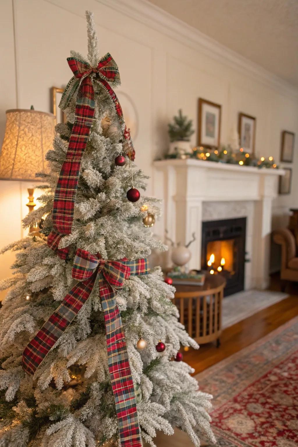 Plaid patterns contribute a traditional, celebratory sensation.