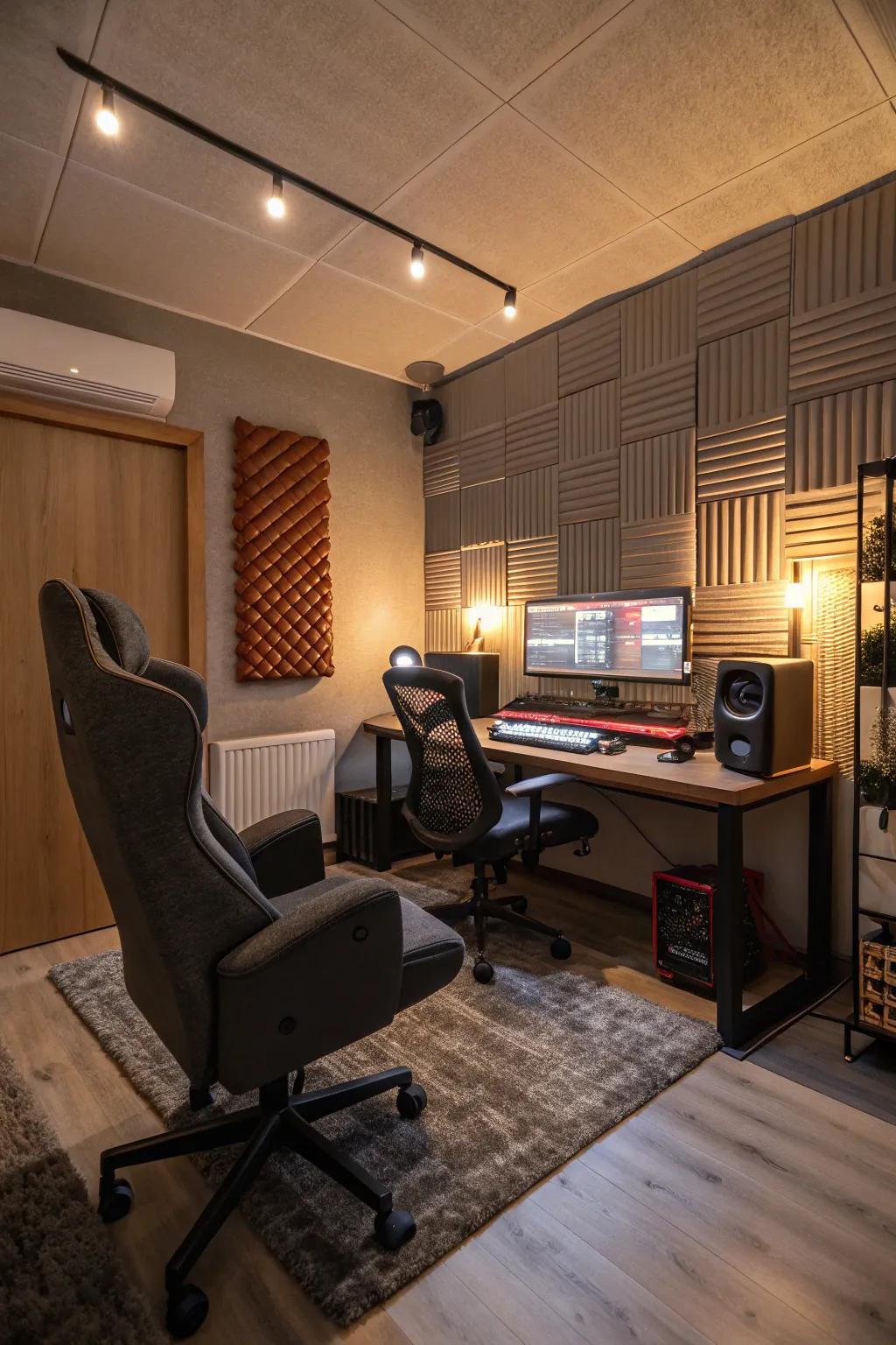 Engage without outside sound.