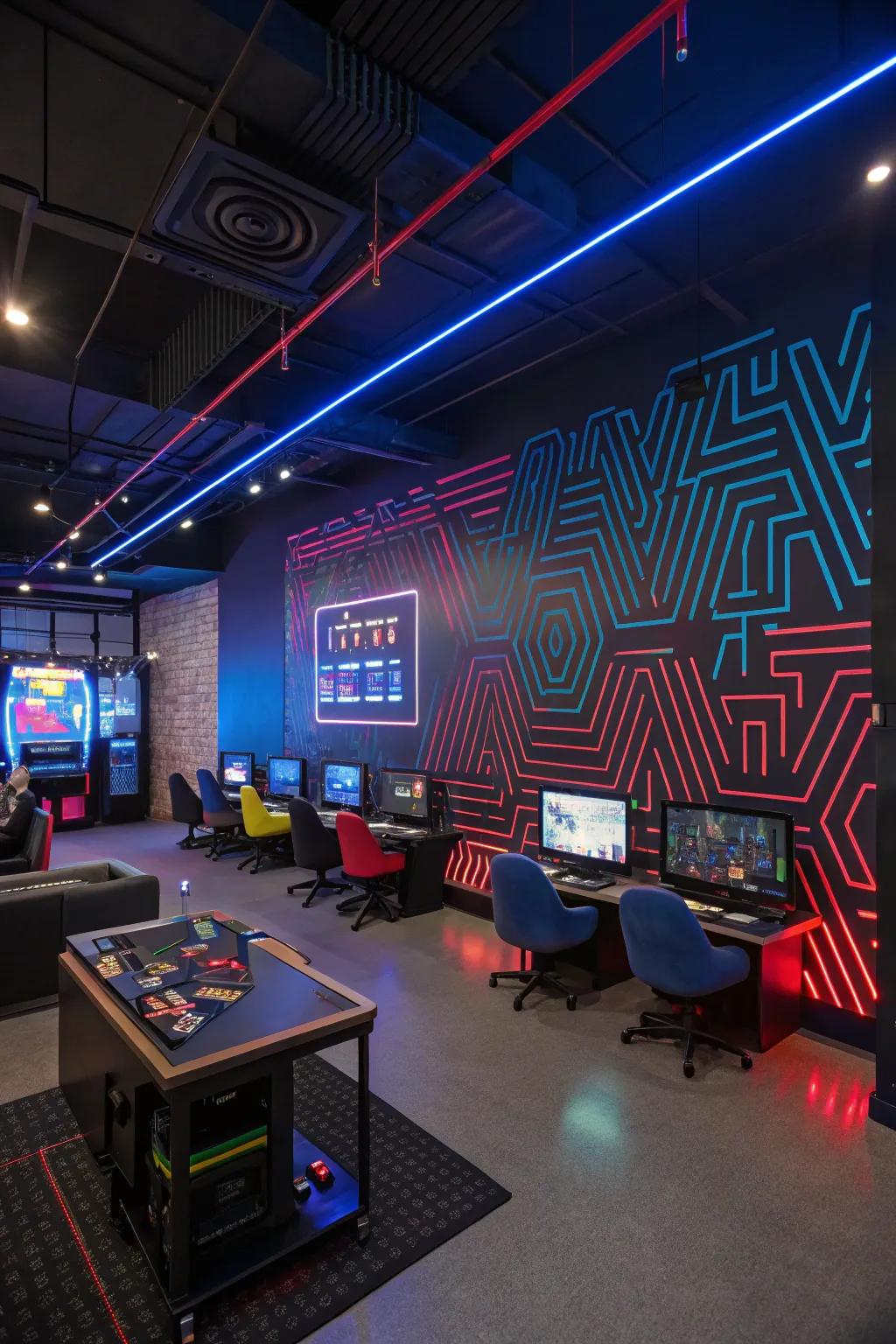 Interactive decorations bring games to life.