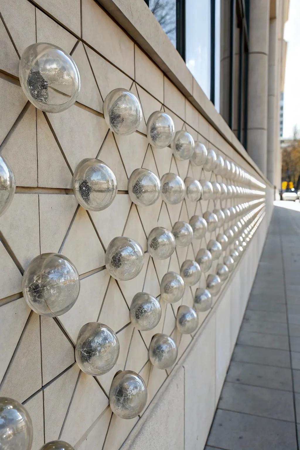 With geometric sphere art, achieve modern elegance.