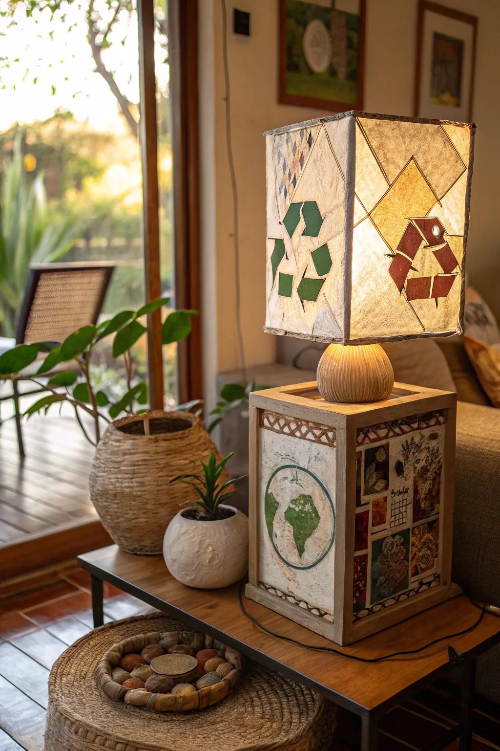 Upcycled art for lasting, environmentally-friendly elegance.
