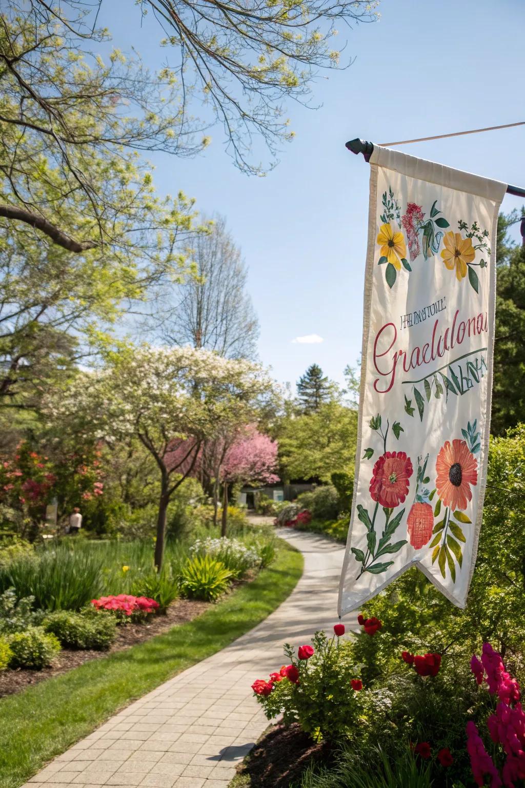 A refreshing nature-inspired display with floral elements.