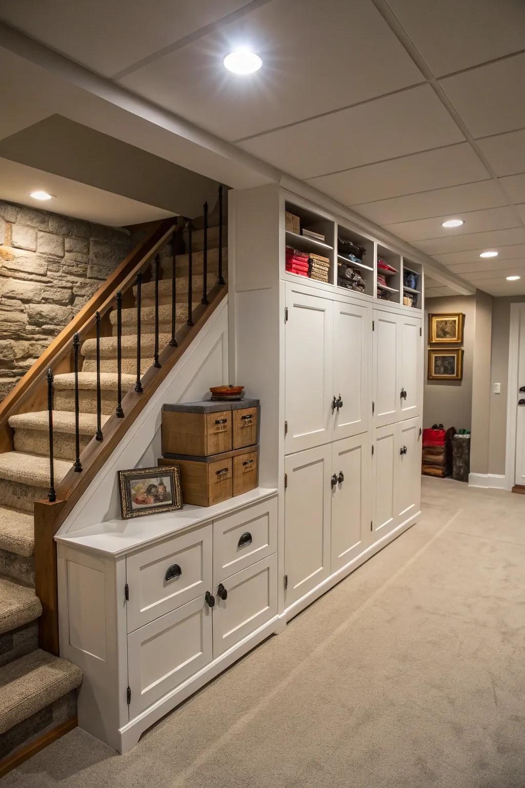 Hidden storage adds function without compromising style.