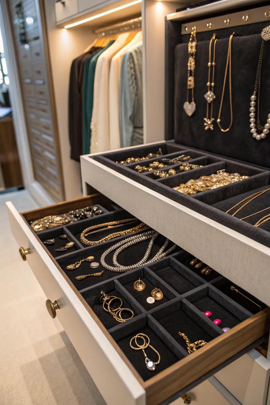 Beautifully present your jewelry via a dedicated display.