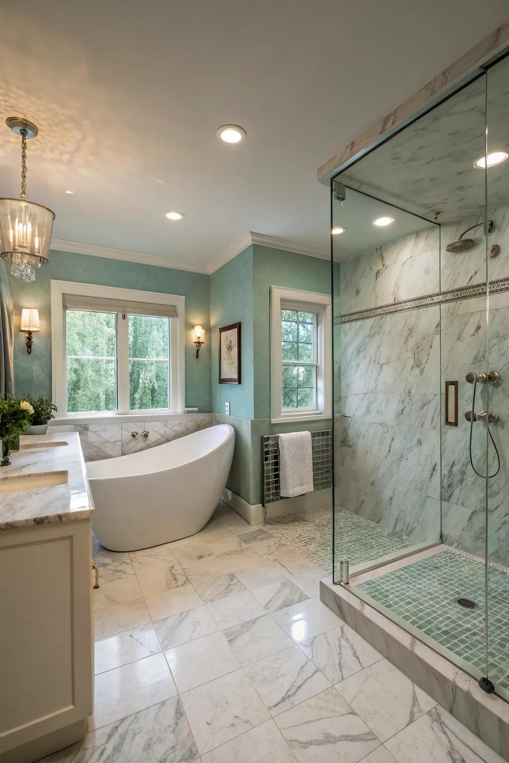 Create your own sanctuary with a beautifully designed spa-inspired restroom.