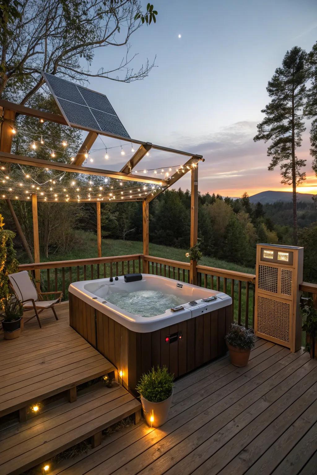 Enjoy your hot tub without guilt by using eco-friendly design choices.