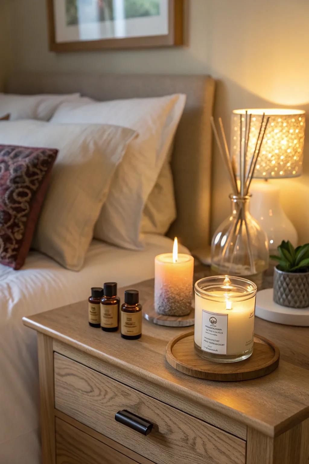 Scented components create a tranquil atmosphere.