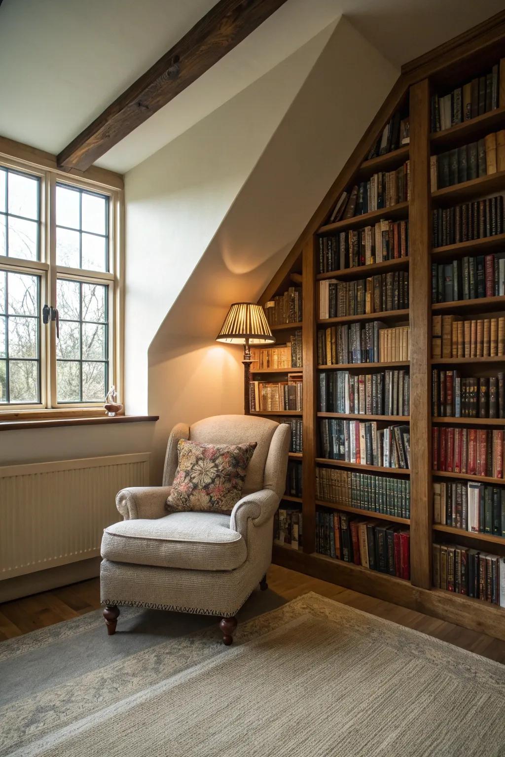 Intimate corners offer private sanctuaries within expansive rooms.
