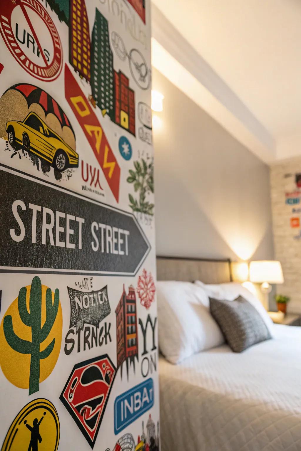 Wall stickers offering swift and stylish transformations.