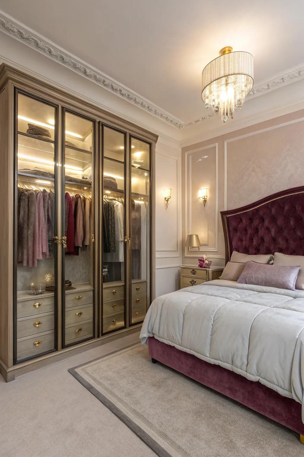Glass sections: luxurious and light-boosting.