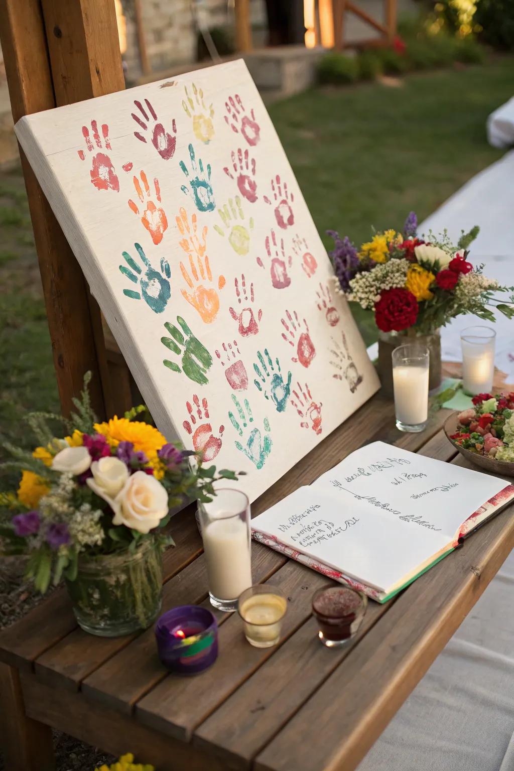 A creative guest record option captures memories in a unique manner.
