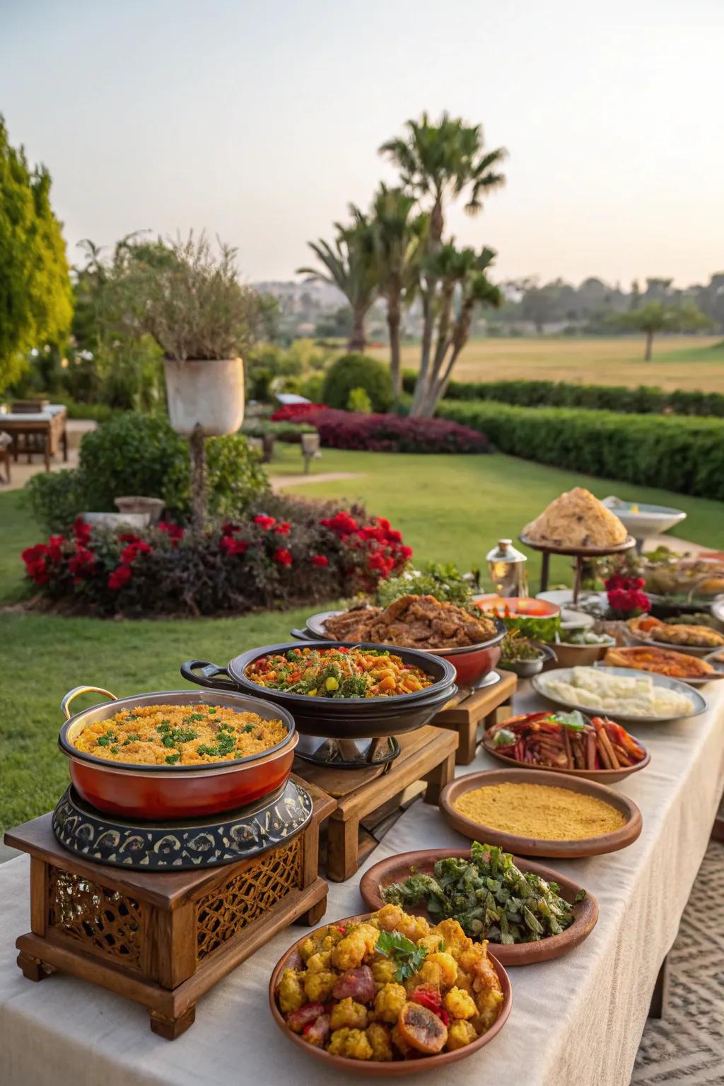A selection of international food delights for a global culinary experience.