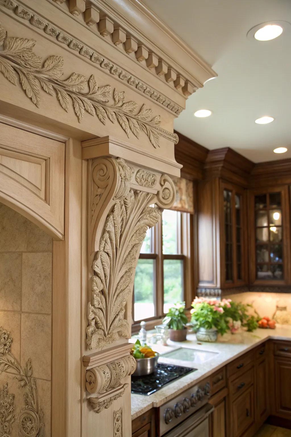 Floral elements bring nature into your kitchen.
