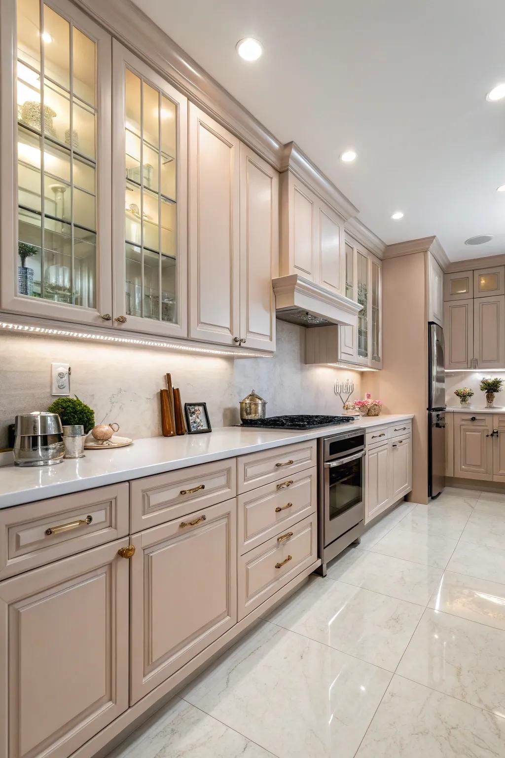 Silk finishes provide a balanced and sophisticated look in kitchens.