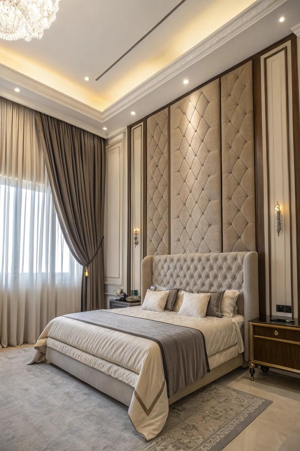 Using vertical space makes the room look great.