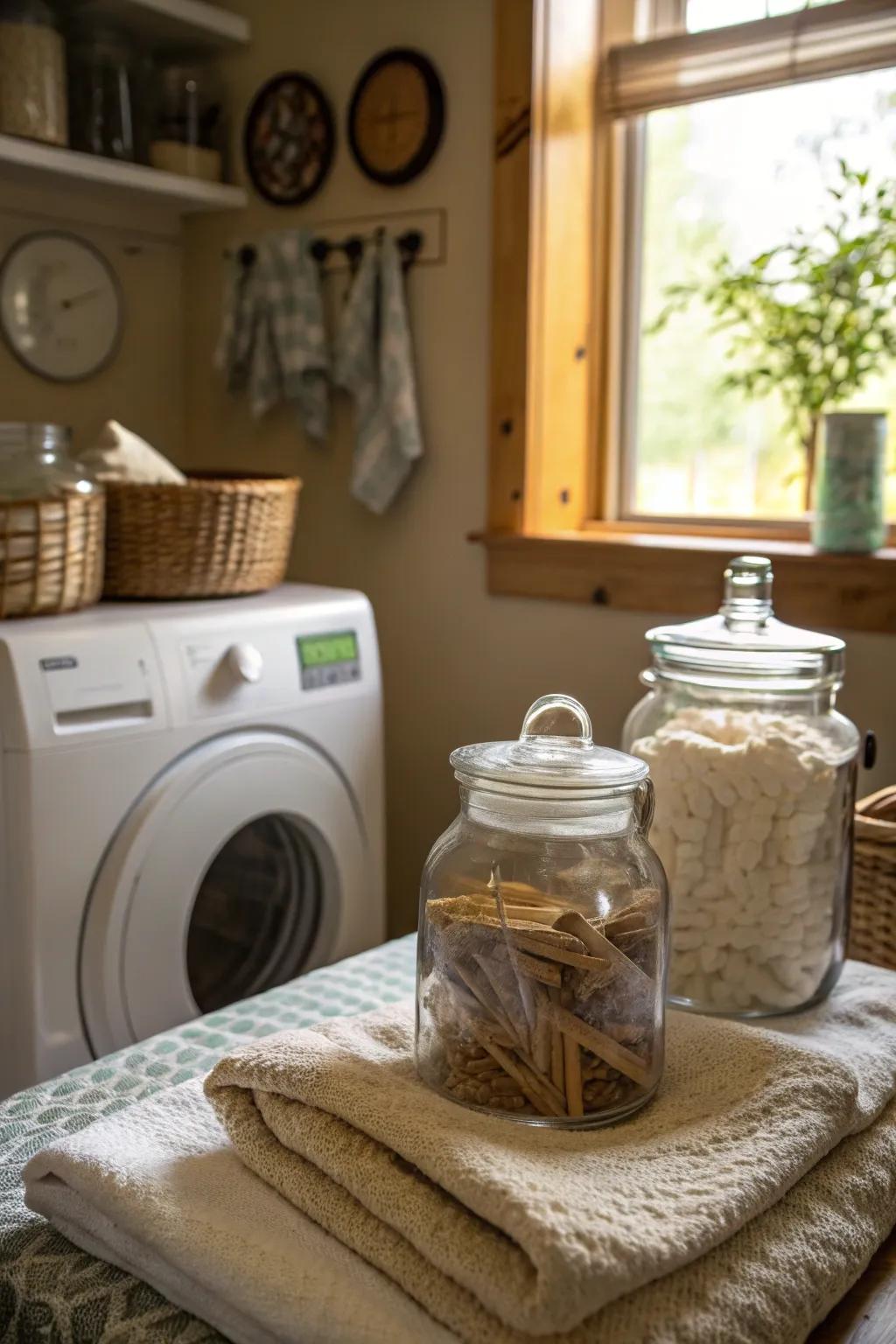 Layered fabrics soften the look of crystal and wood.