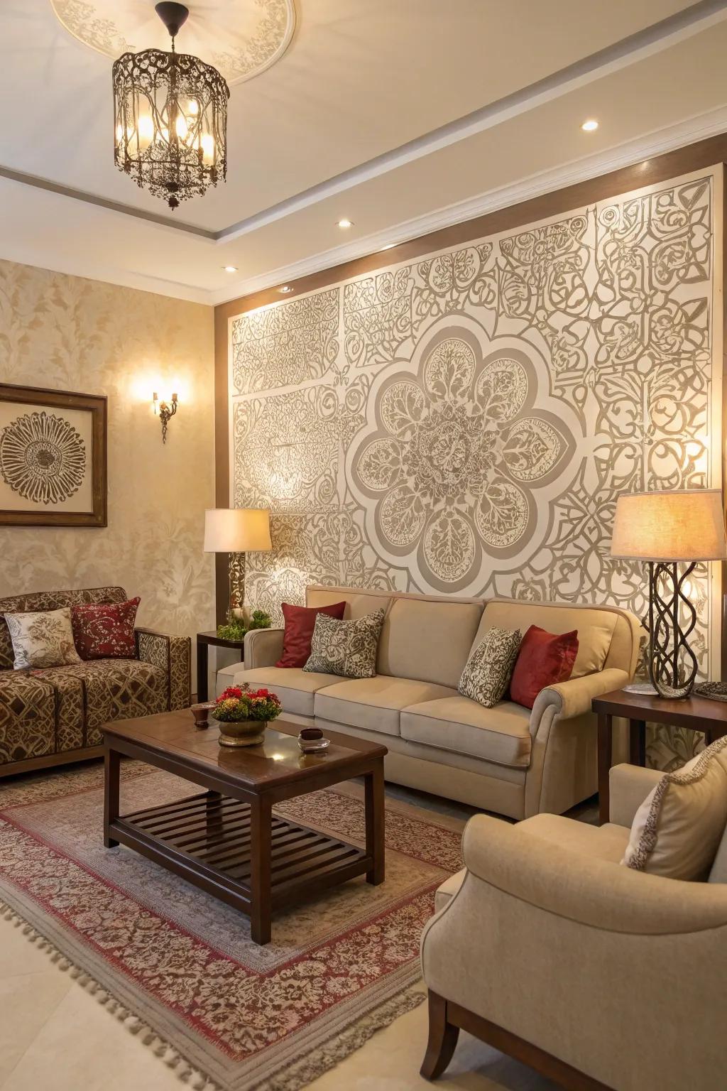 A personalized artistic touch.