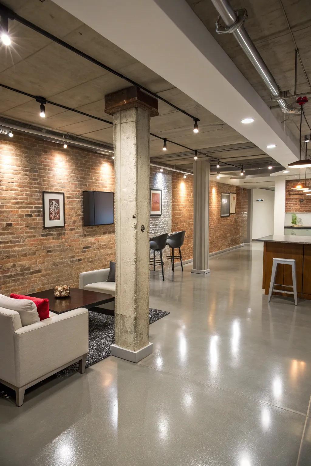 Create a statement using striking and durable flooring selections.