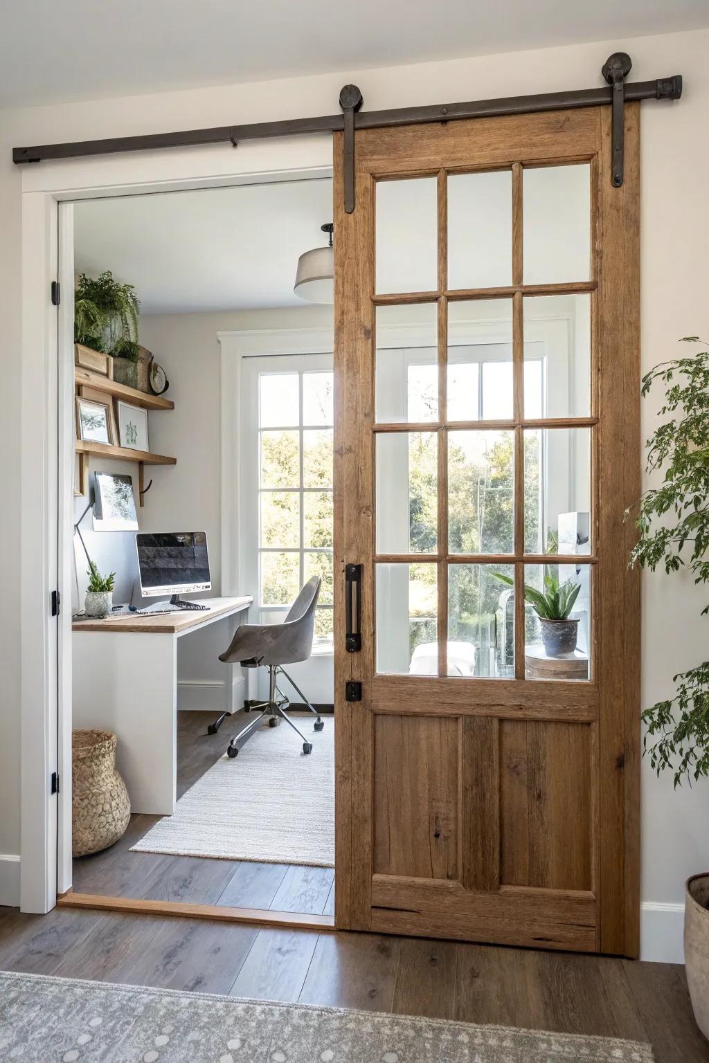 Windowpane designs artfully blend privacy with natural light.