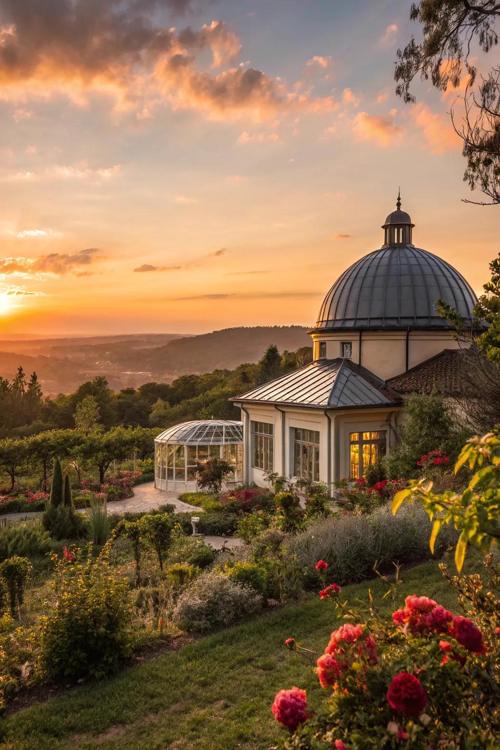 Dome roofs deliver singular beauty and structural integrity.