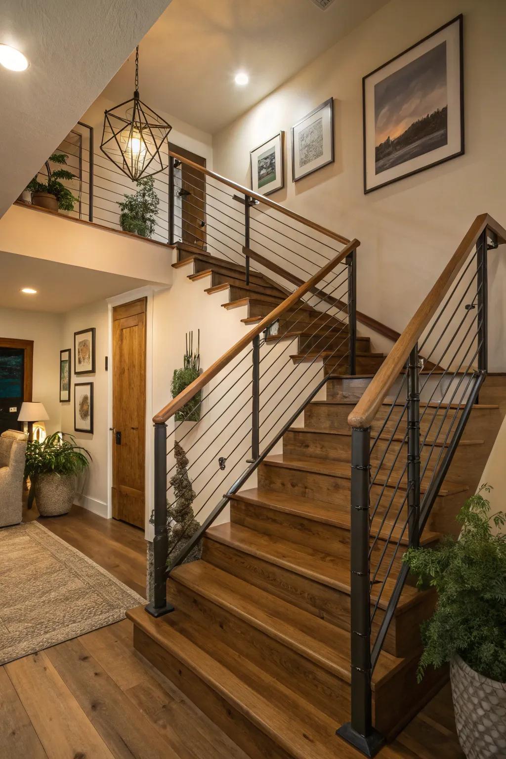 Mixing homesy charm with contemporary design.