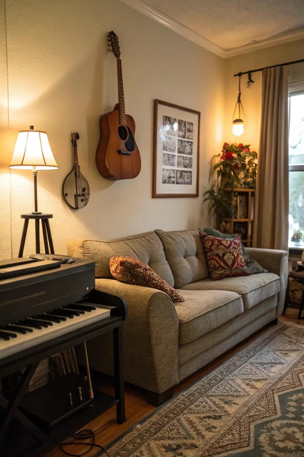 Unexpected objects engender a whimsical and intriguing design.