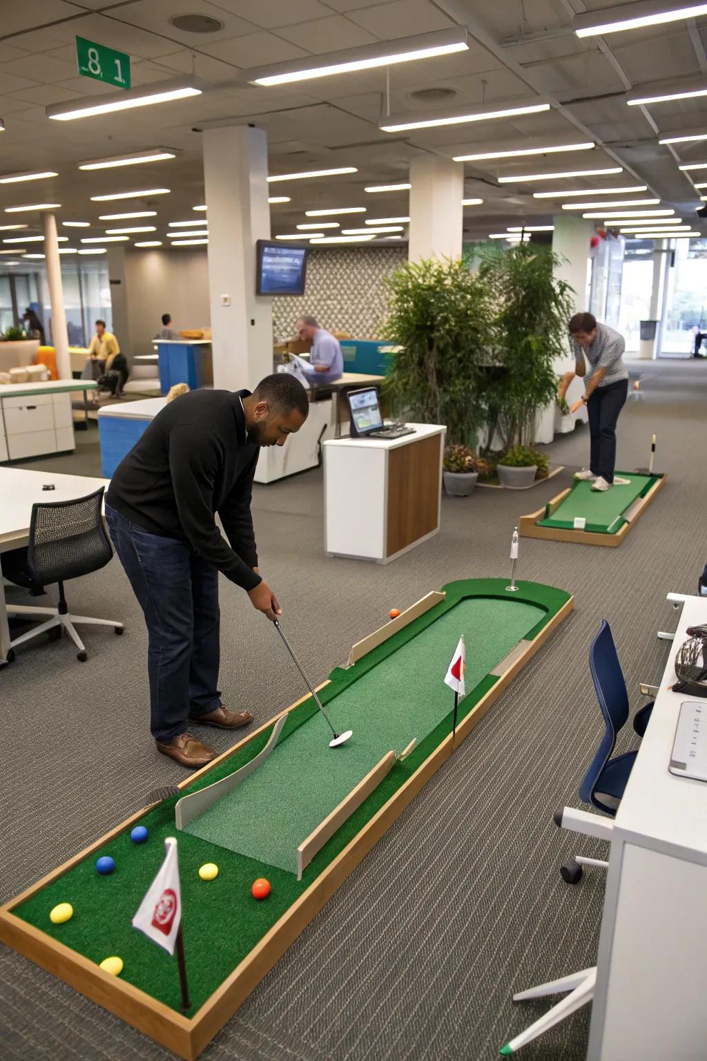 Strategize your path around worktop detours.