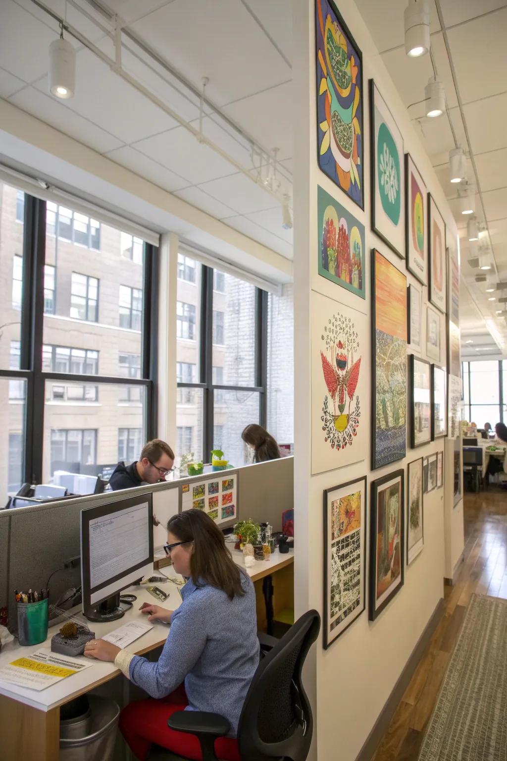Office spaces are made more personal and inspirational through artwork.