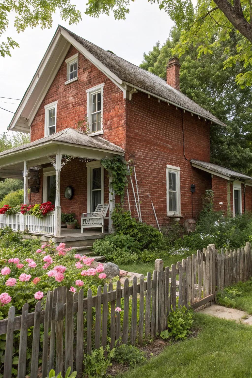Country red delivers a contemporary twist on traditional brick.
