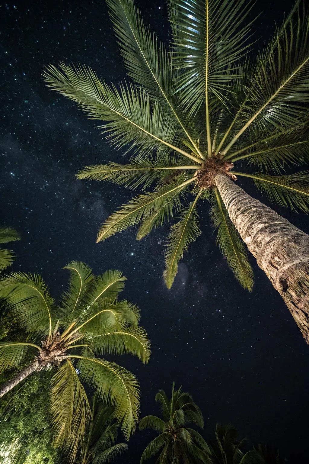 Brighten the canopy from underneath for a lush appearance.