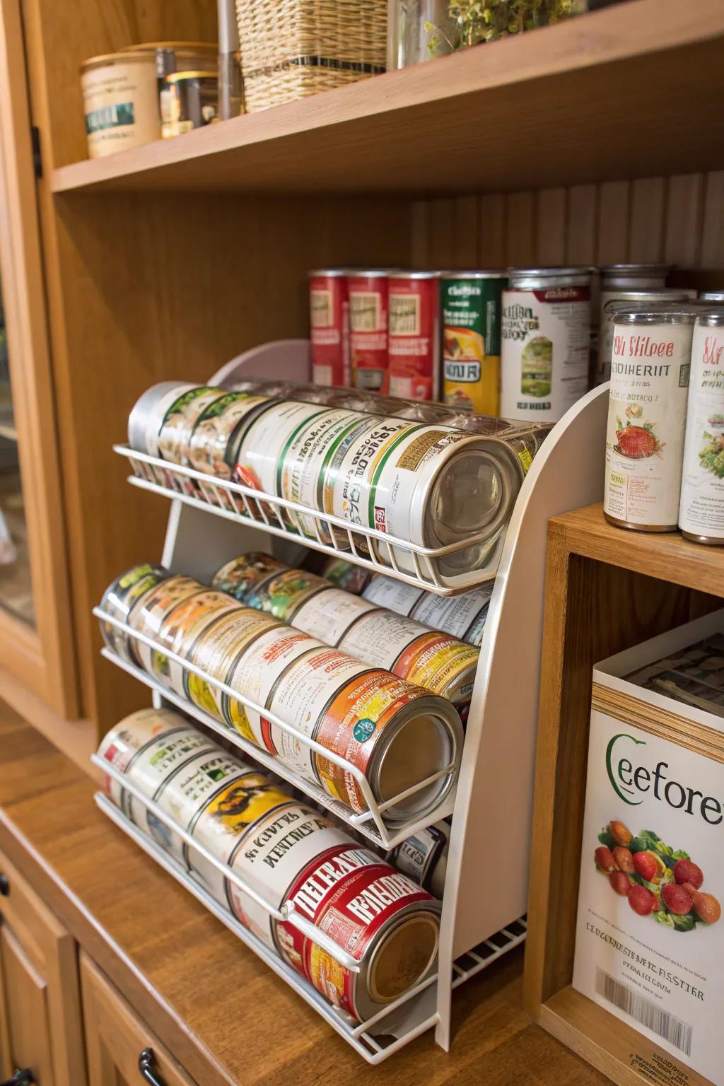 Utilize magazine holders for resourceful vertical storage.