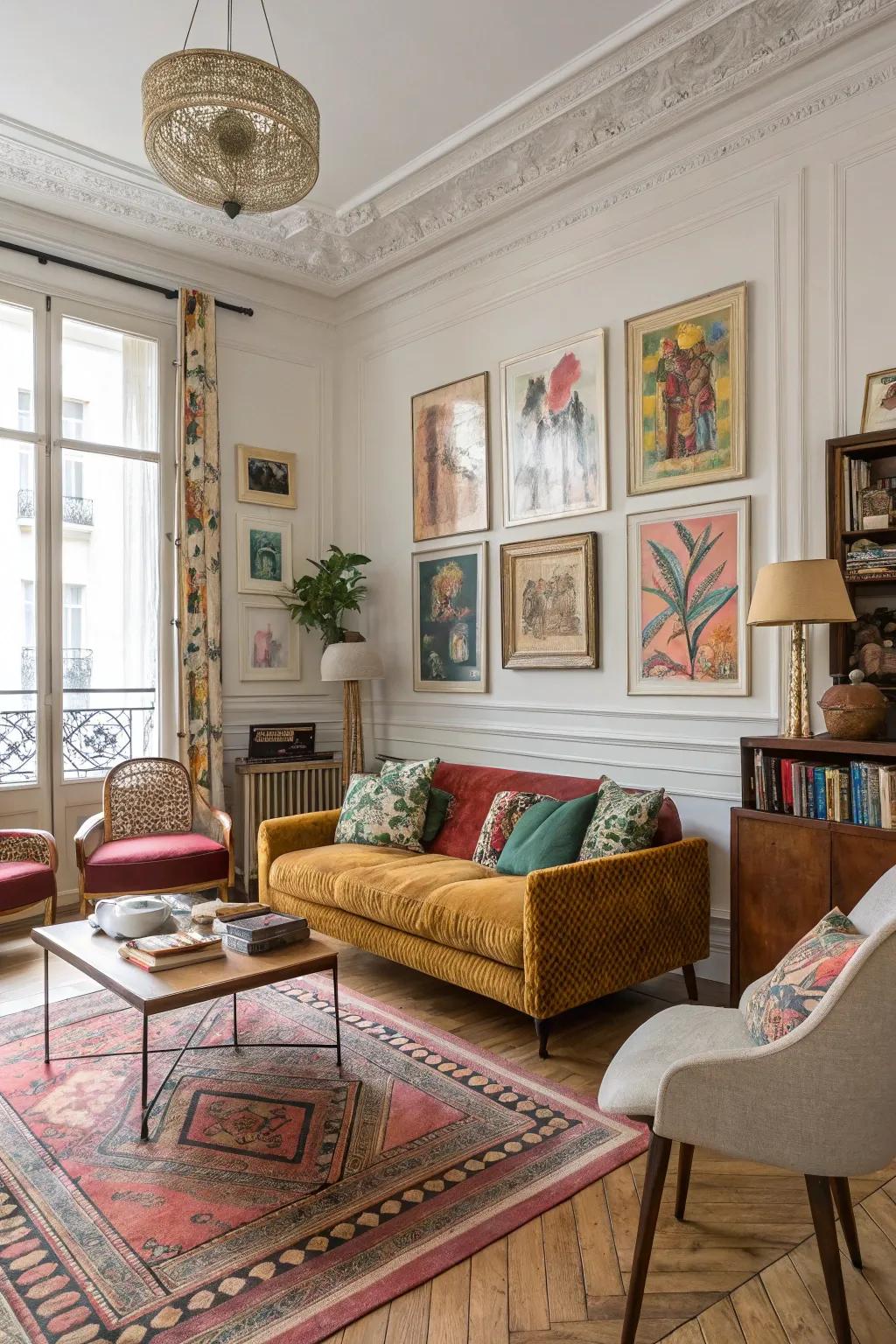 Unique decor expresses personal style and creativity.