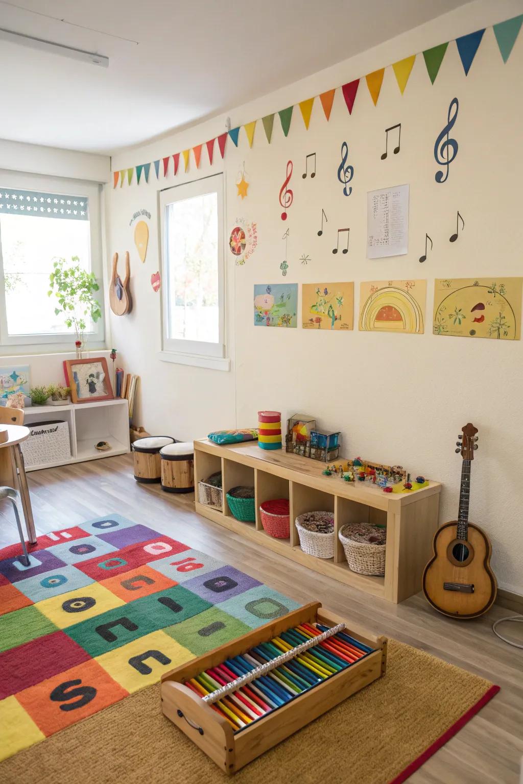 Musical components stimulate creativity alongside enjoyment.