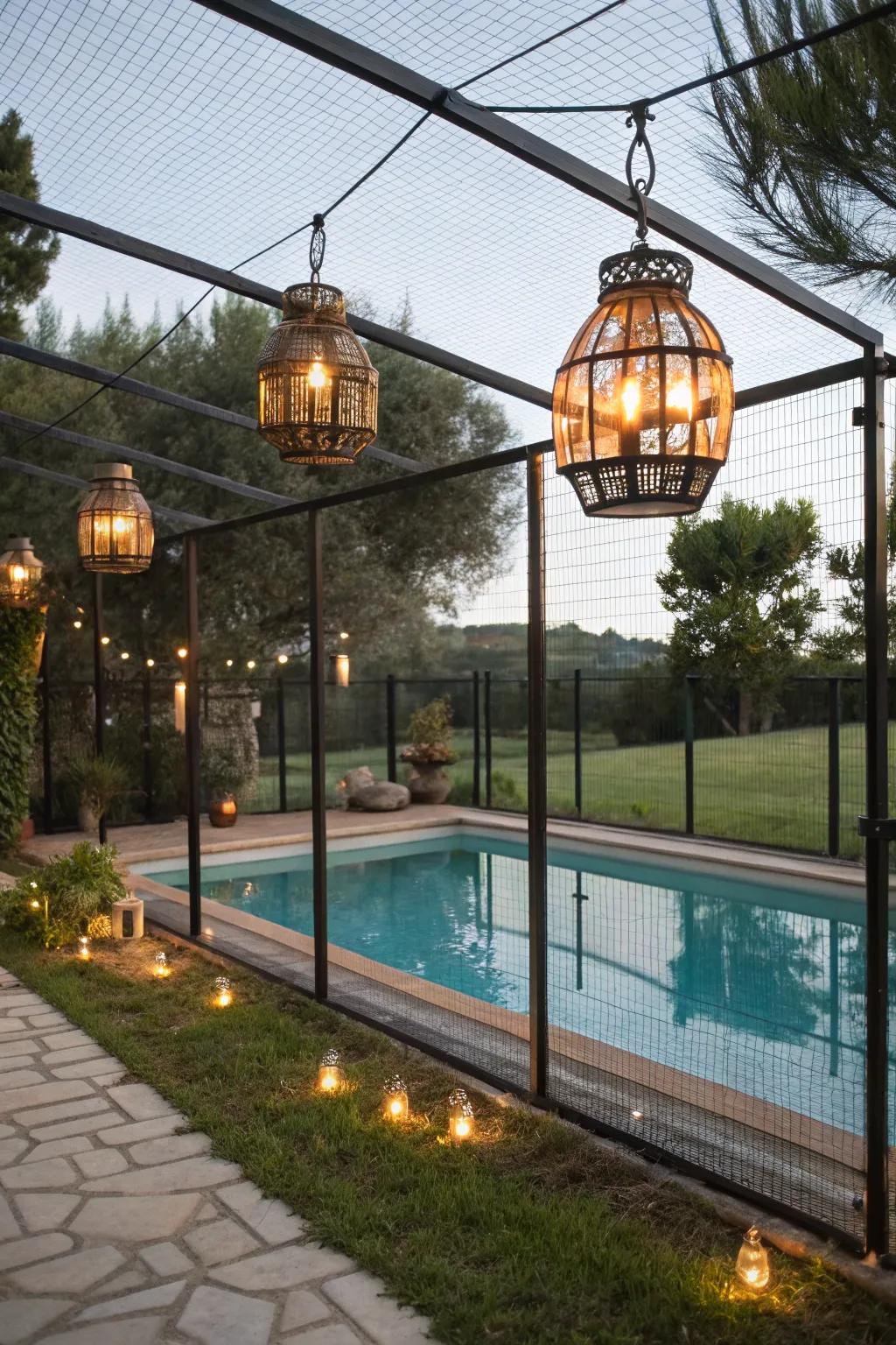 Warm and charming lanterns.
