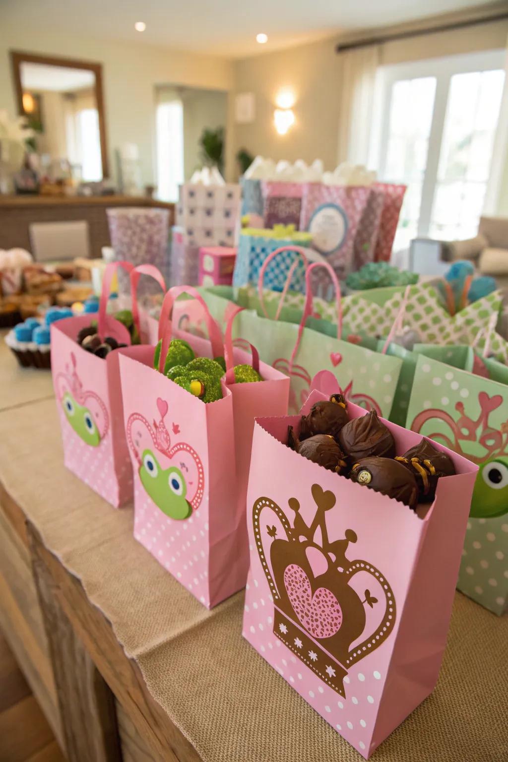 Themed goody bags ensure guests depart with magical memories.