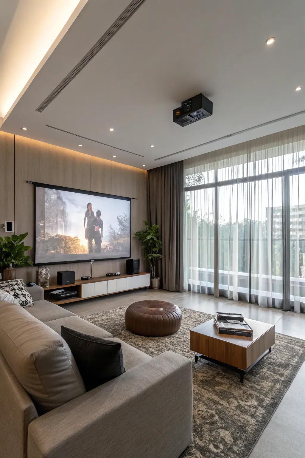 Hidden technology offers a seamless and sophisticated aesthetic.