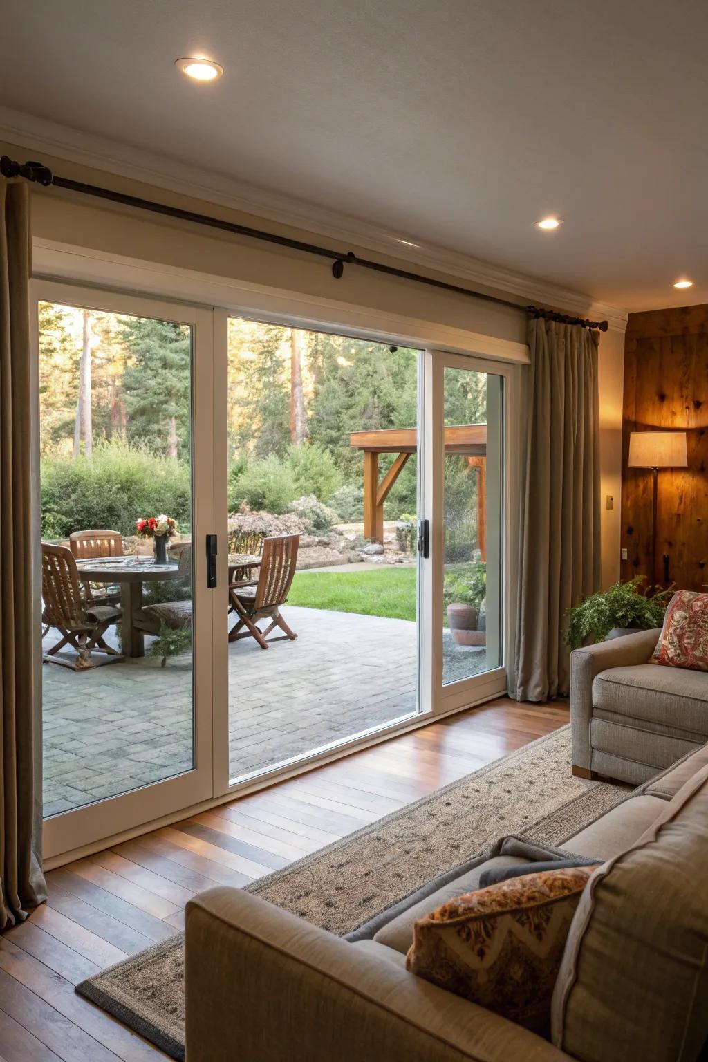An interior-exterior merge enhances light and space.
