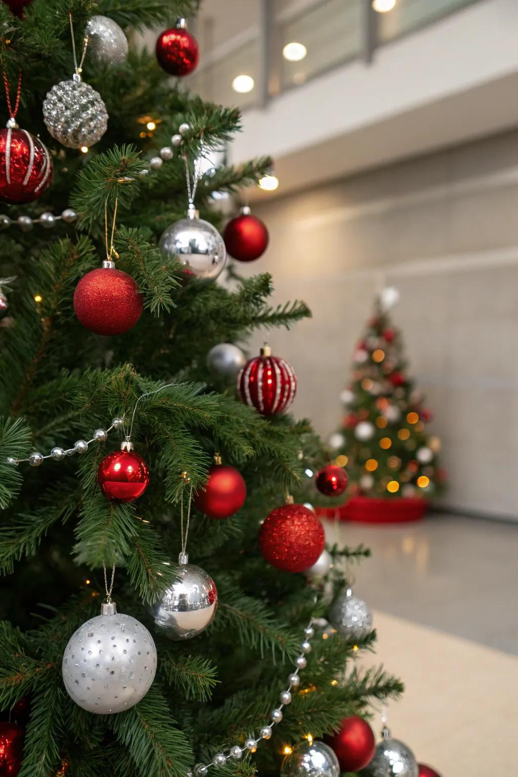 Playing with proportions adds visual interest to your tree.
