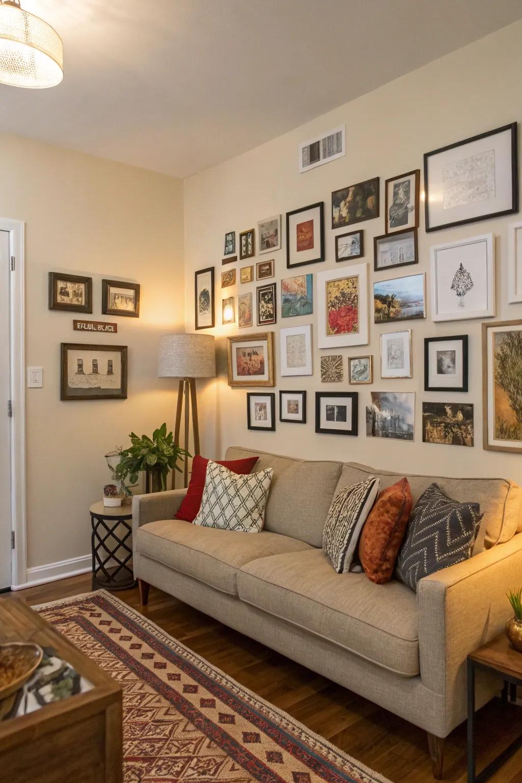 Tell your story with a personalized display wall.