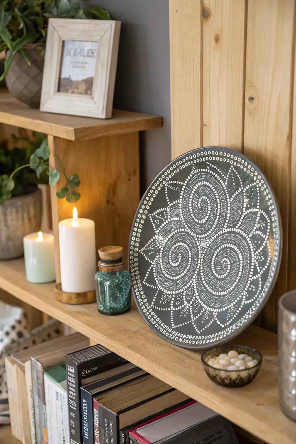 Swirl gems bring dynamic beauty to decor.