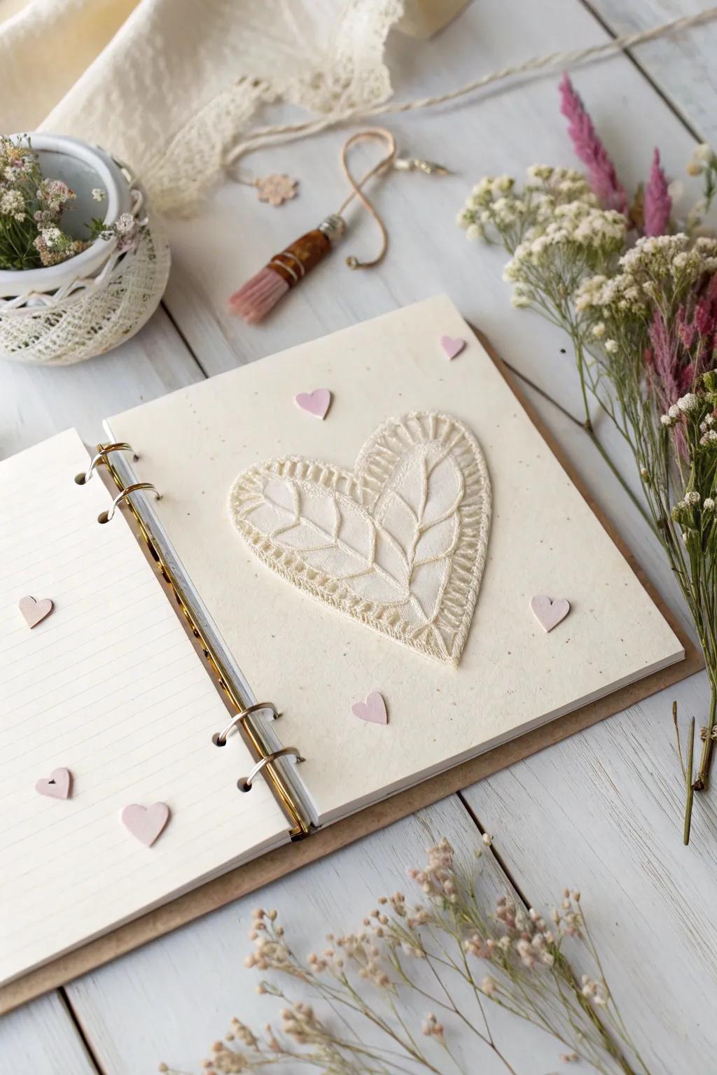 Add a delightful surprise to your scrapbook with a pop-up heart—where craftsmanship meets creativity!