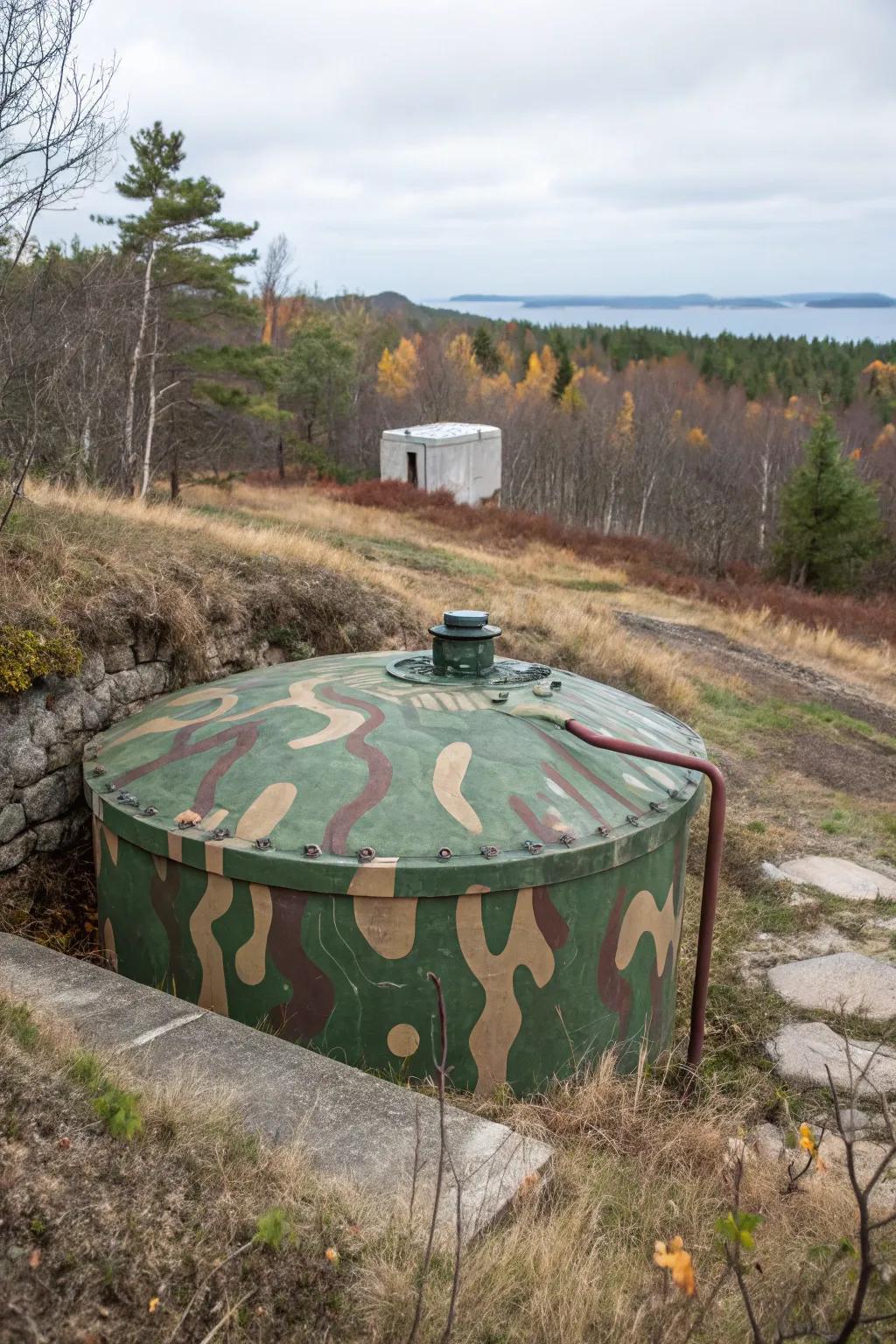 A tinted lid can seamlessly merge into the environment.