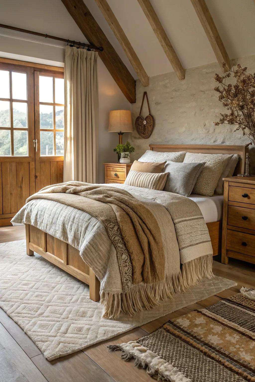 The visual from arranged fabric.