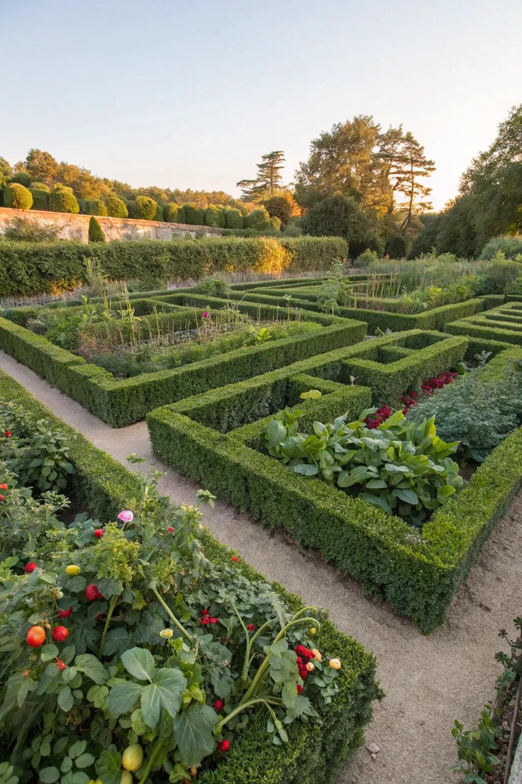A consumable flora labyrinth offering both allure and bounty.