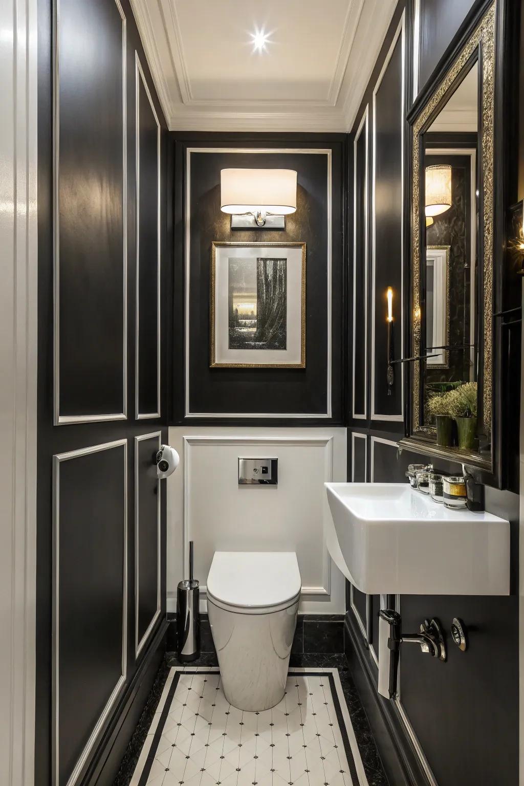 High-contrast designs are classic and striking.