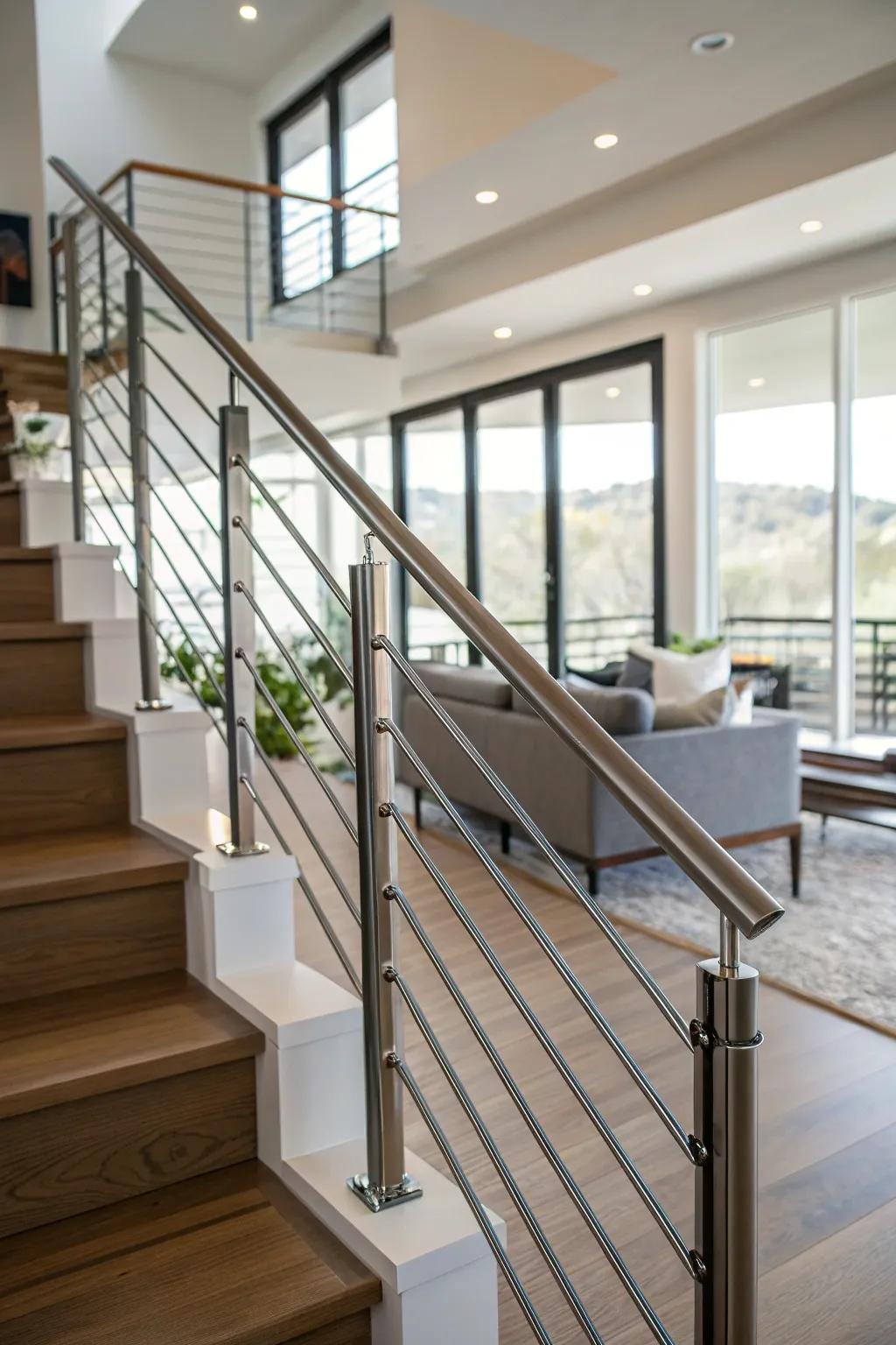 Upright lines add modern sophistication and height.